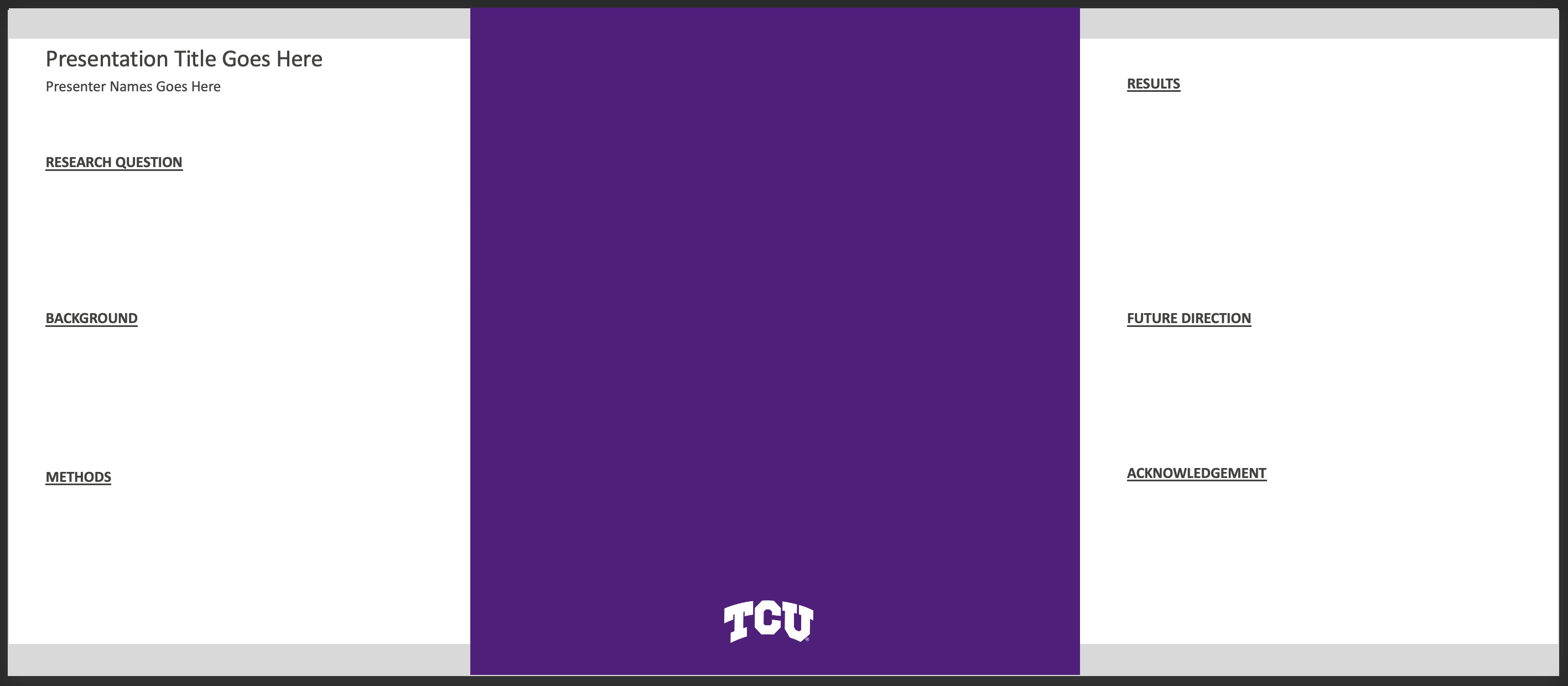 Student Presentation Poster 56x24