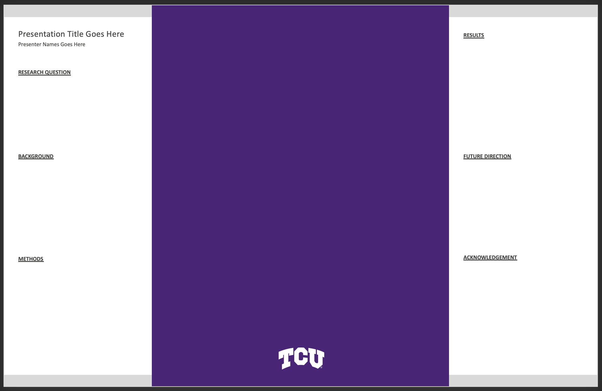 Student Presentation Poster 56x36